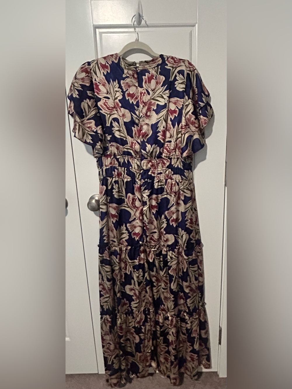 julia jordan Women's Printed Tiered-Short-Sleeve Dress Size 10 - Picture 6 of 8